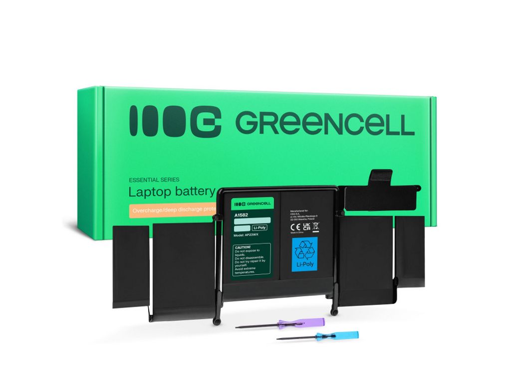 Green Cell A1582 batteri till MacBook Pro 13 A1502 (Early 2015)