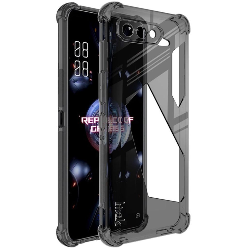 IMAK Asus ROG Phone 5 etc. skal with skärmskydd – Transparent svart