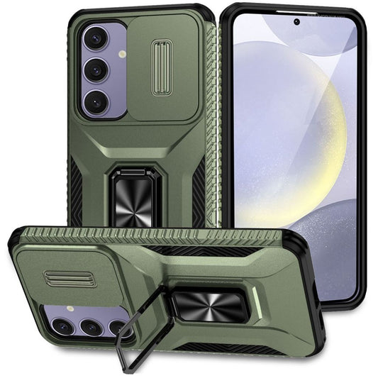 Samsung Galaxy S24 FE phone case with stand - Green