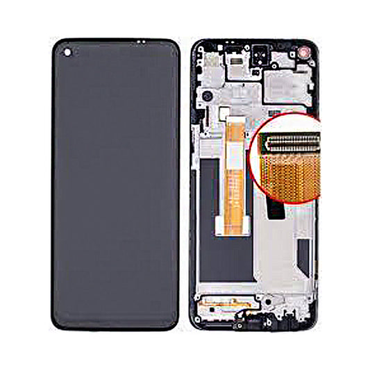 OnePlus Nord N10 5G display LCD svart