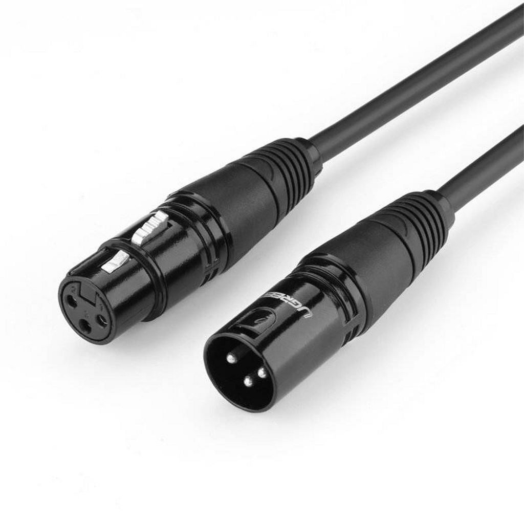 UGREEN XLR Male to Female Microphone Extension Audio Cable, 3m - Black