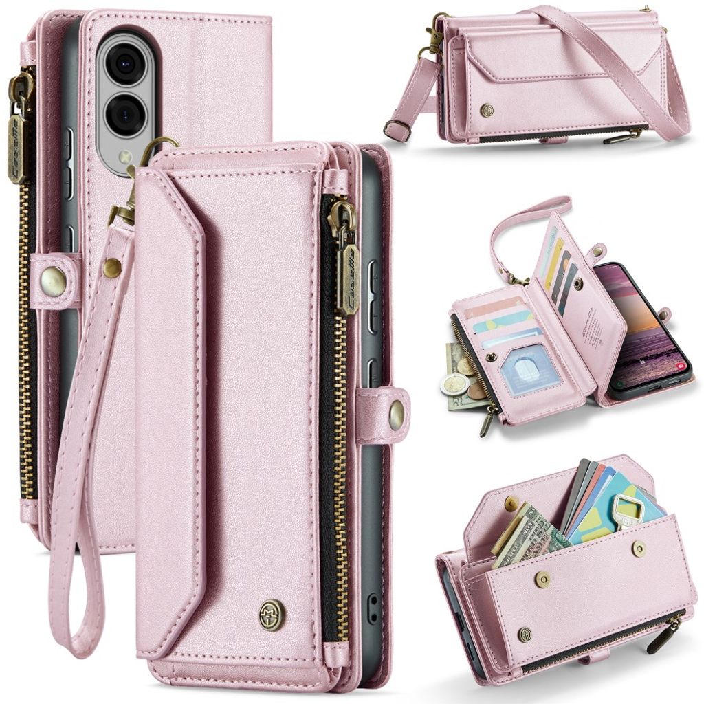 CASEME Samsung Galaxy S25 Edge Wallet Cover - Pink
