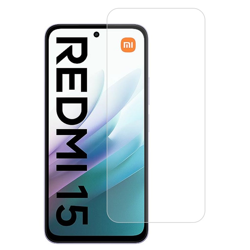 Xiaomi Redmi 15 5G/4G skärmskydd härdat glas – Transparent