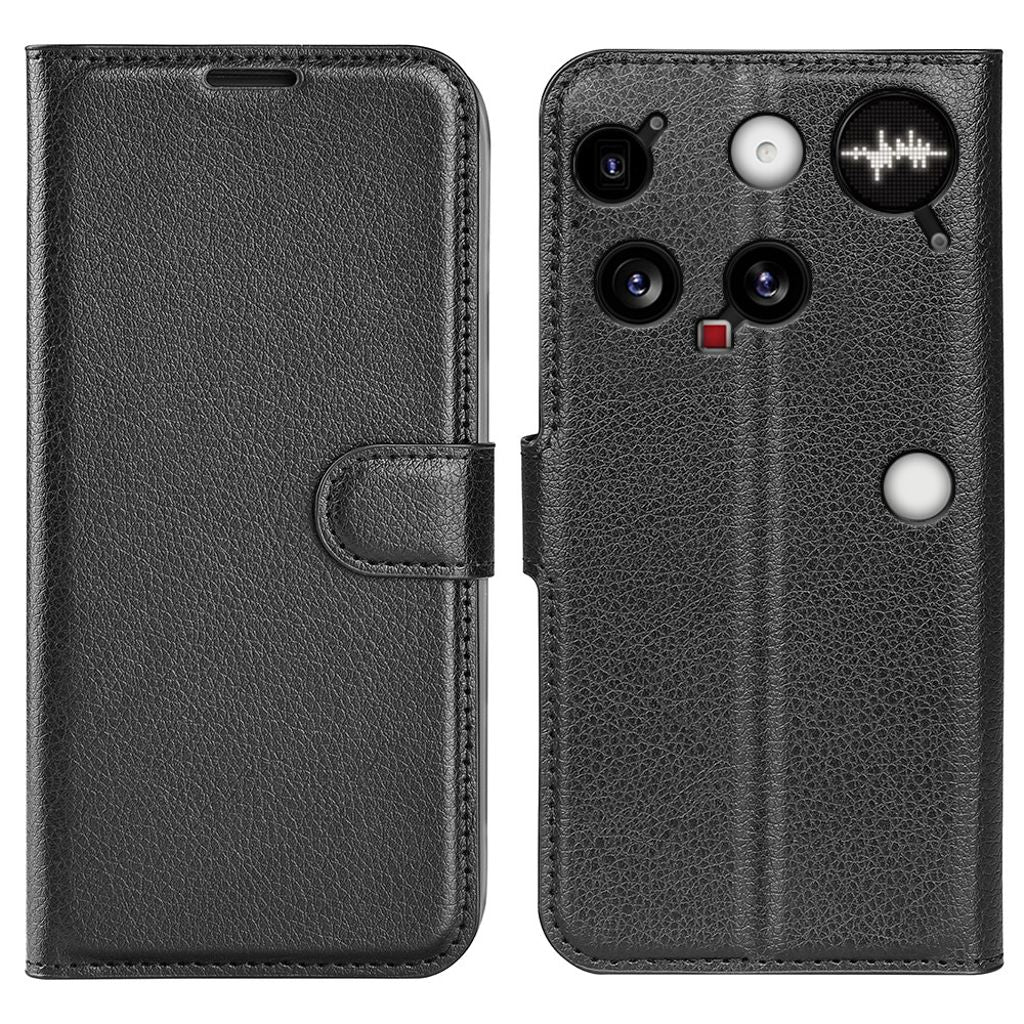 Nothing Phone (3) plånboksfodral – svart