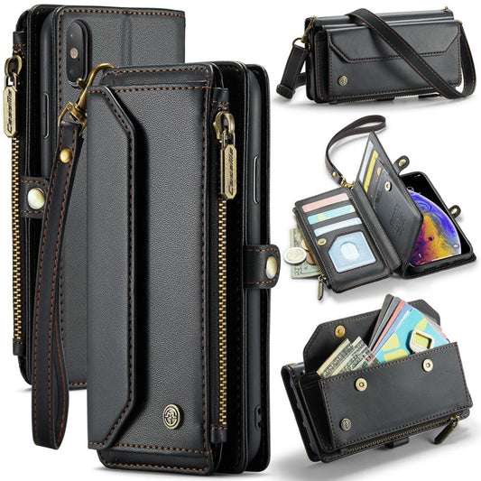 IPhone XS Max CASEME C36 plånboksfodral med RFID-skydd - svart