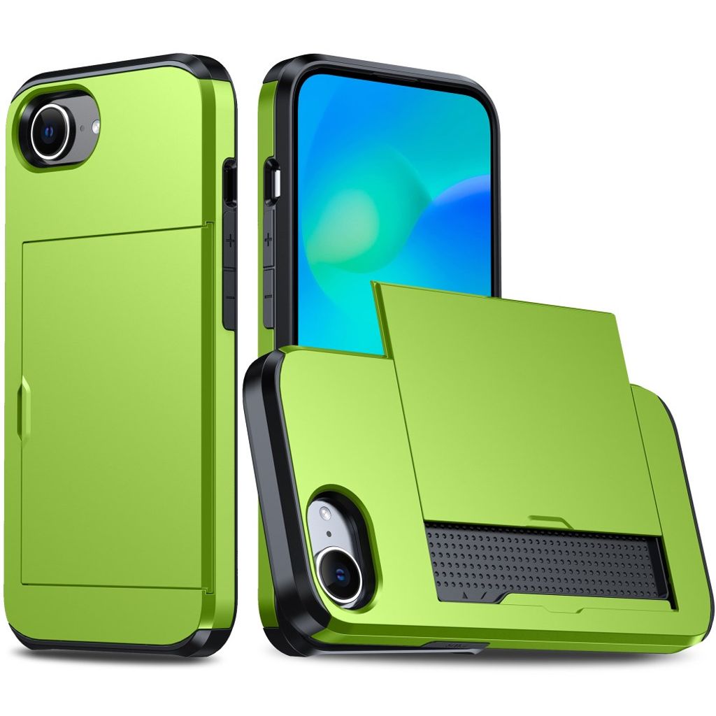 iPhone 17e/16e Skal with Cardholder - Dark Green