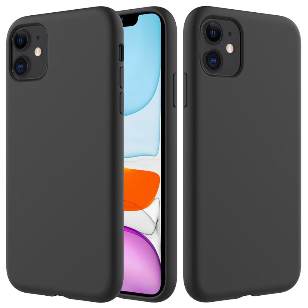 IPhone 11 Silicone skal – svart