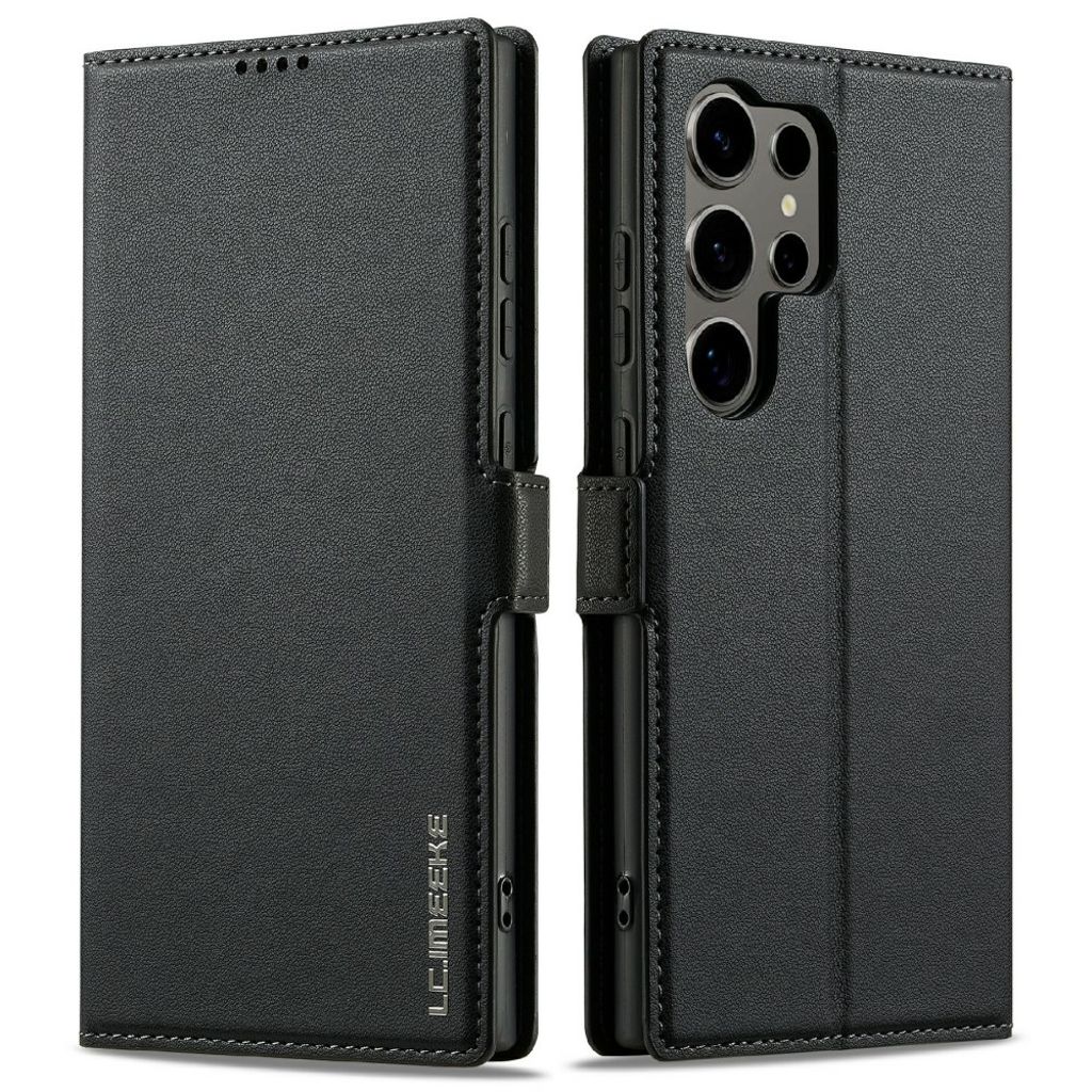 LC.IMEEKE Samsung Galaxy S25 Ultra plånboksfodral - svart