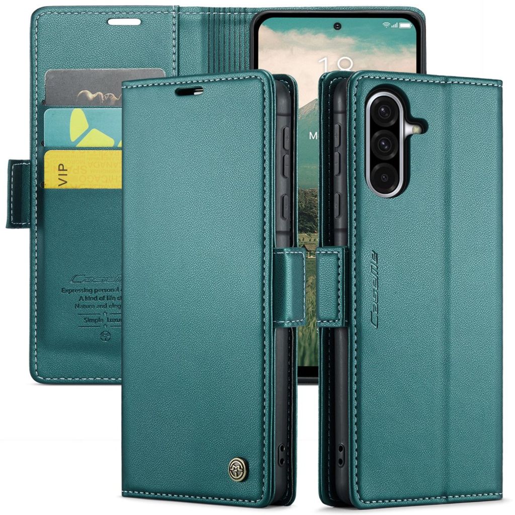 CASEME Samsung Galaxy A56 5G fodral with RFID Blocking – grön