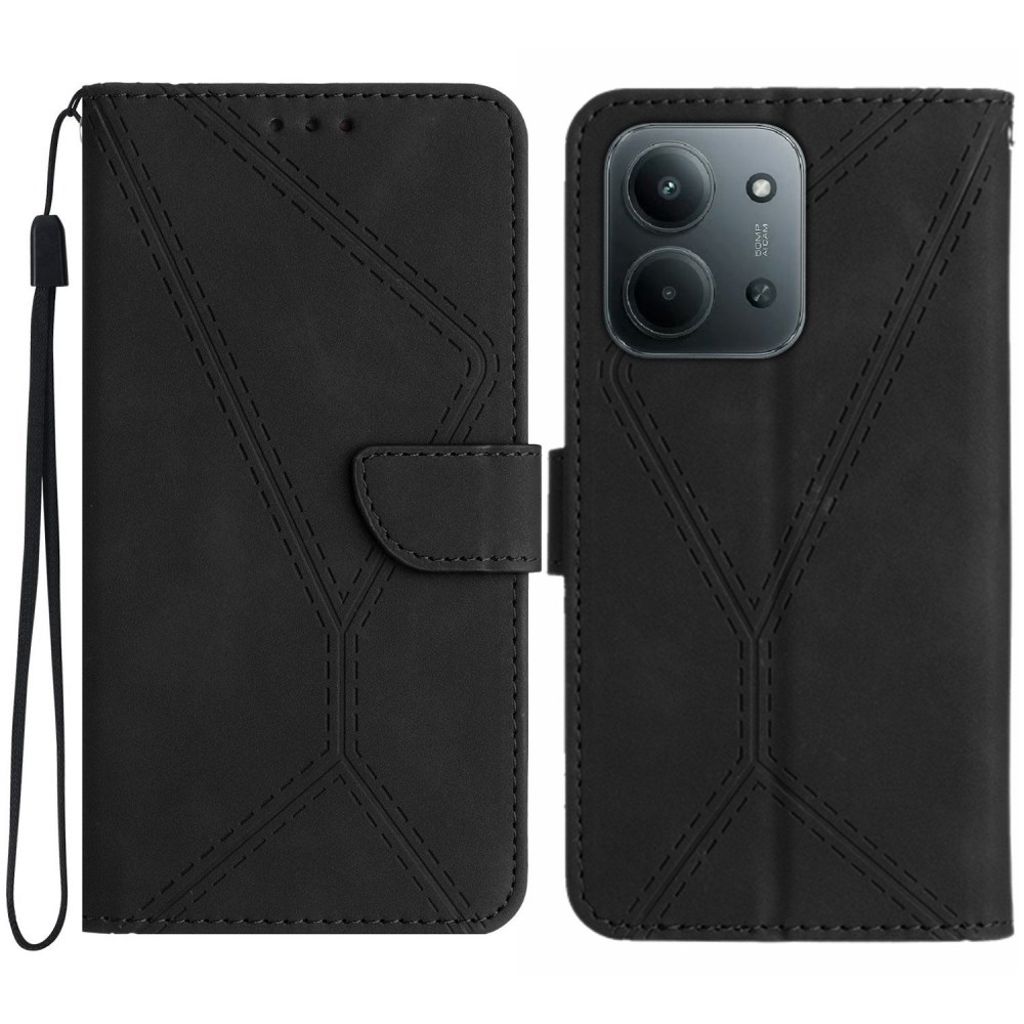 Xiaomi Redmi 15C 5G / 15C 4G plånboksfodral – svart