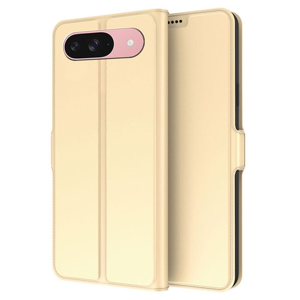 Google Pixel 10 Pro plånboksfodral stativ – guld