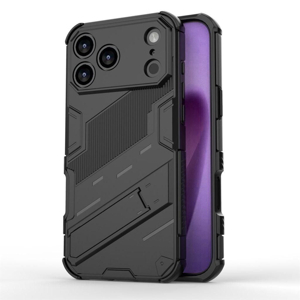 iPhone 17 Pro Skal with Stand - Black
