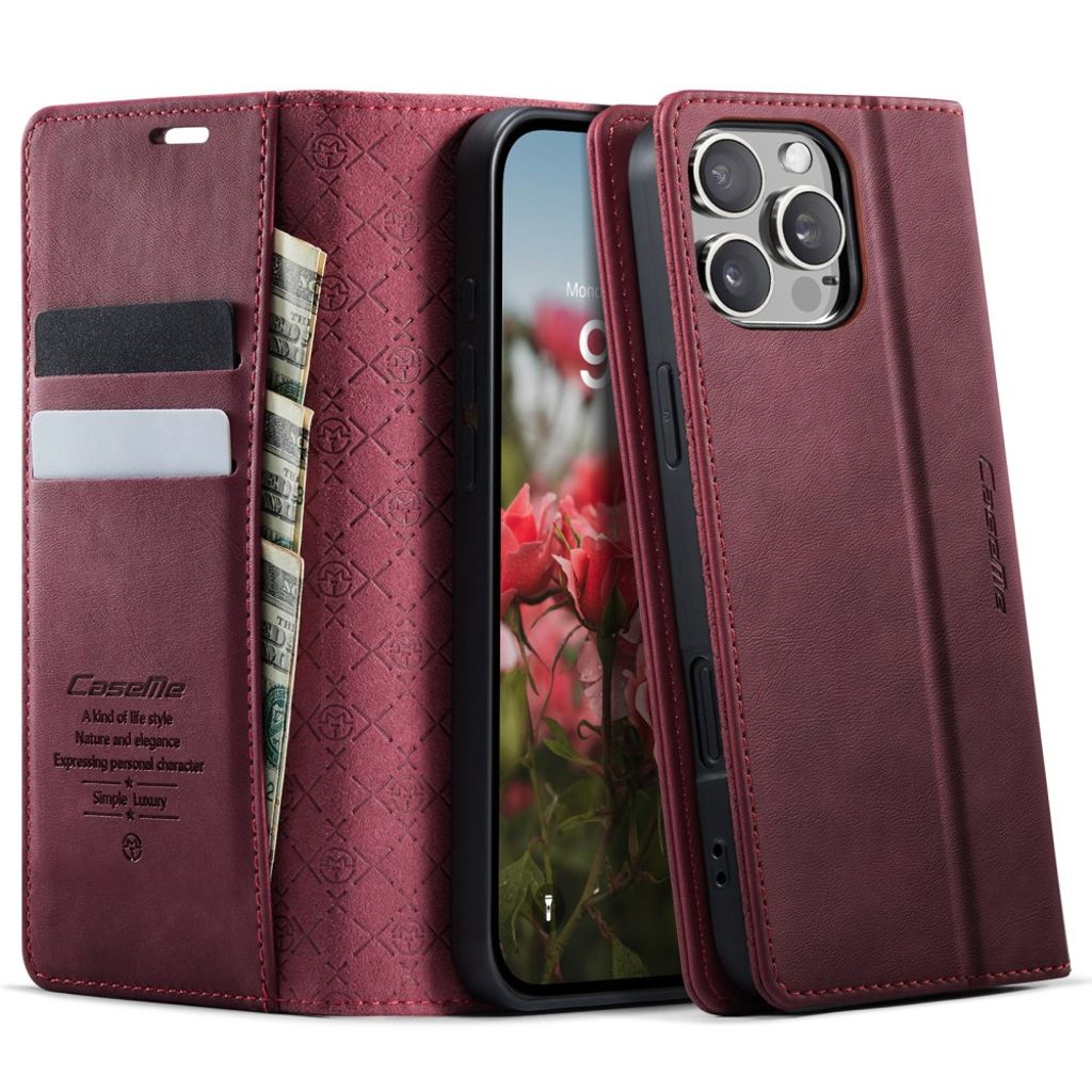CASEME iPhone 16 Pro Cover with Stand - Red