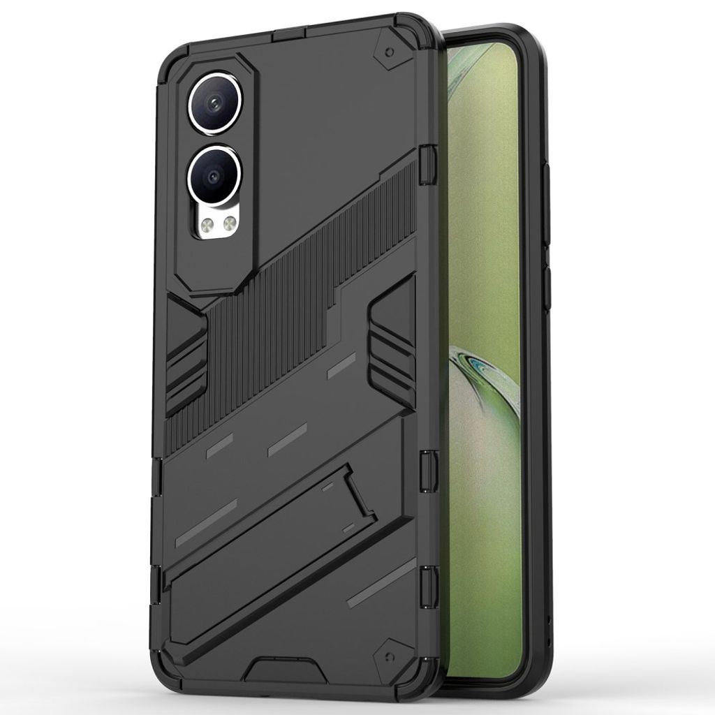 OnePlus Nord CE4 Lite 5G / Oppo K12x 5G skal with a stativ – svart