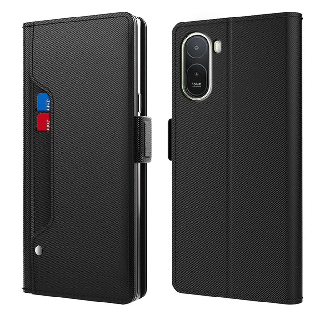 Xiaomi Redmi A7 Pro plånboksfodral with stativ – svart
