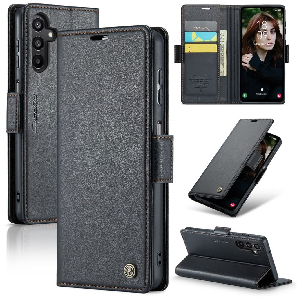 CASEME Samsung Galaxy A16 plånboksfodral – svart