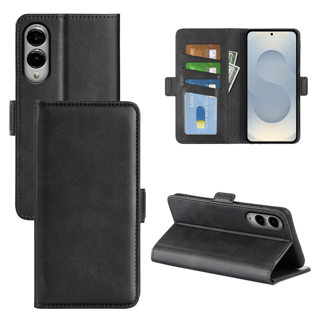 Samsung Galaxy S25 Edge plånboksfodral – svart
