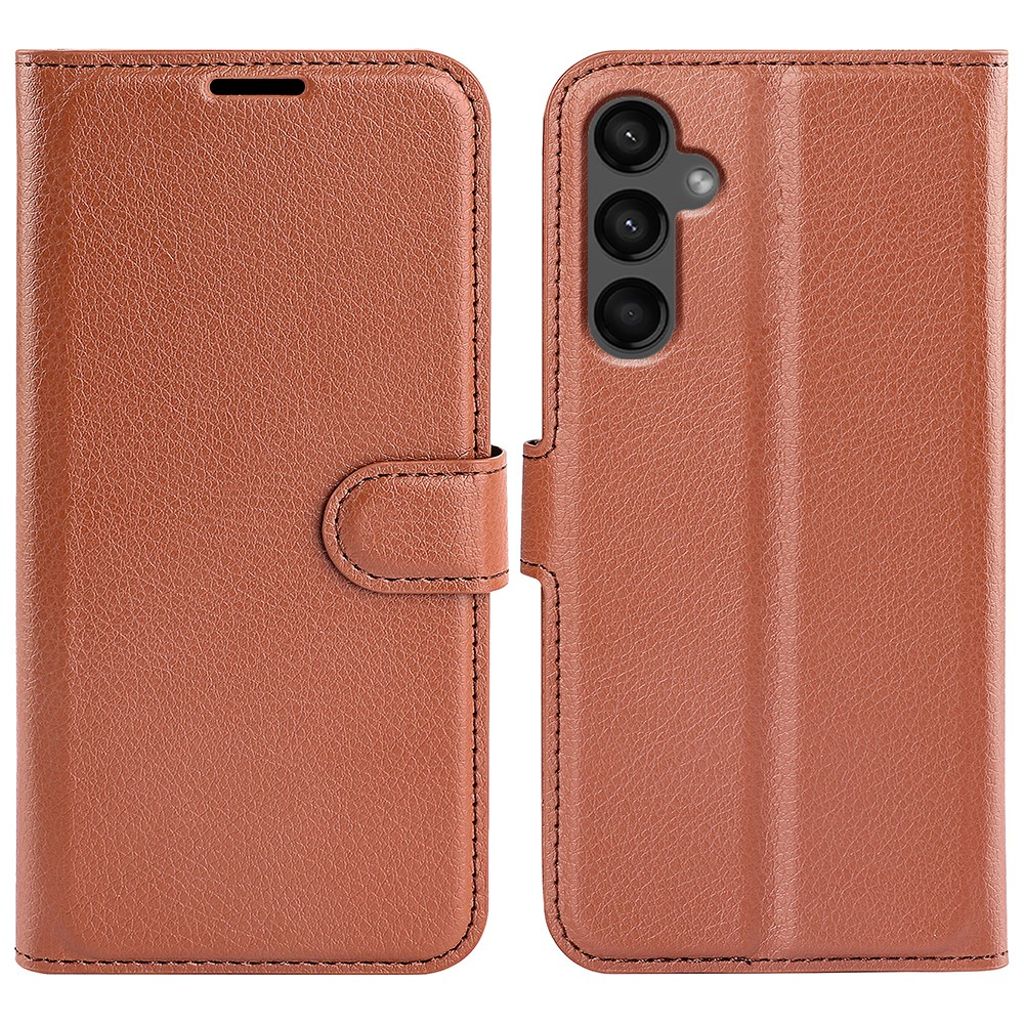 Samsung Galaxy A15 5G plånboksfodral – brun