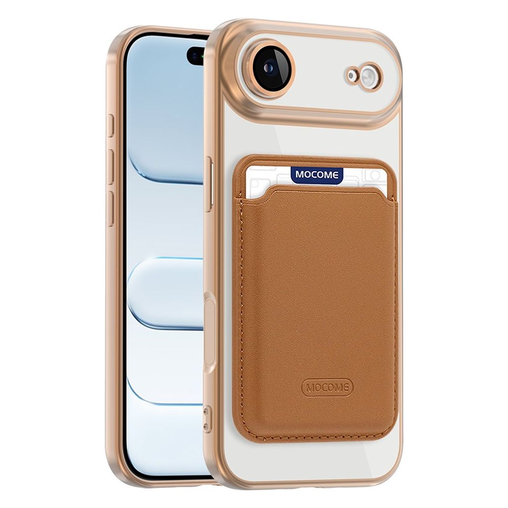 iPhone Air MagSafe Skal with Detachable Card Holder - Brown