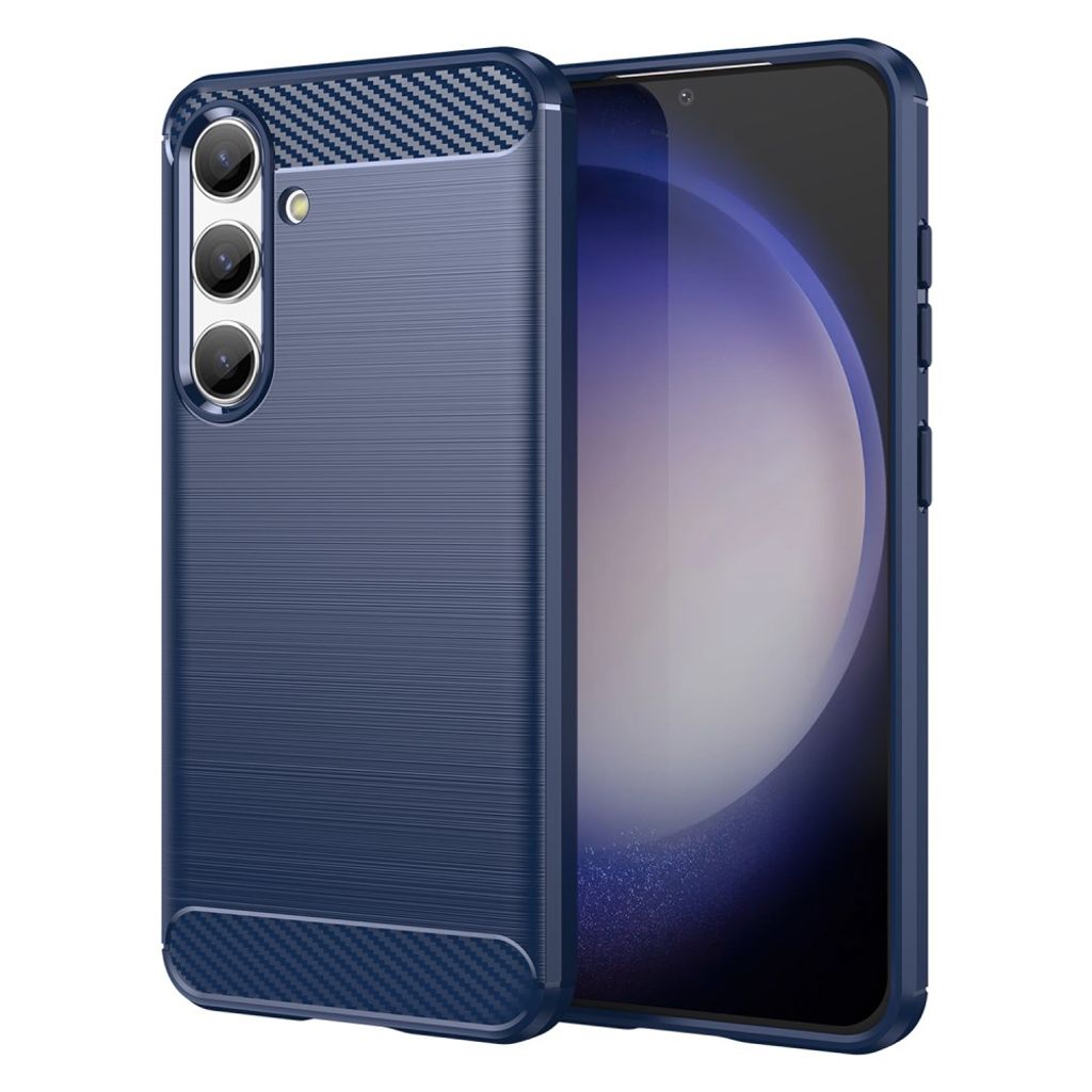 Samsung Galaxy S24 Carbon fiber cover - Blue