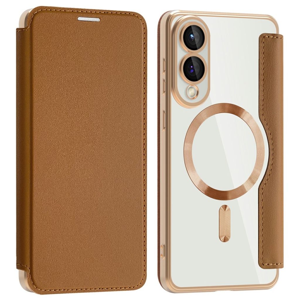 Samsung Galaxy S25 Edge fodral with MagSafe – brun