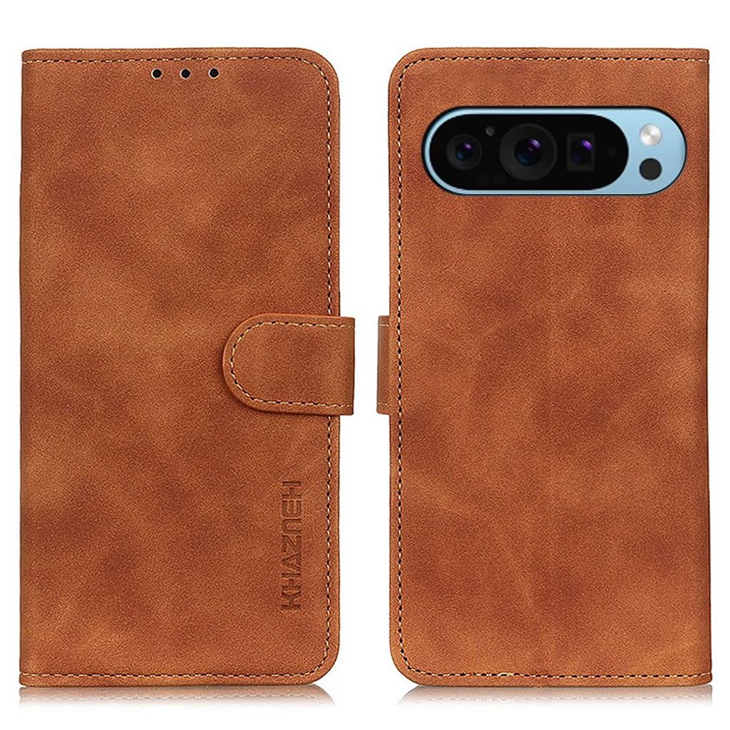 KHAZNEH Google Pixel 9 / 9 Pro fodral – brun