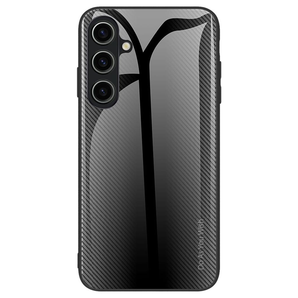 Samsung Galaxy A55 Case with tempered glass back - Black