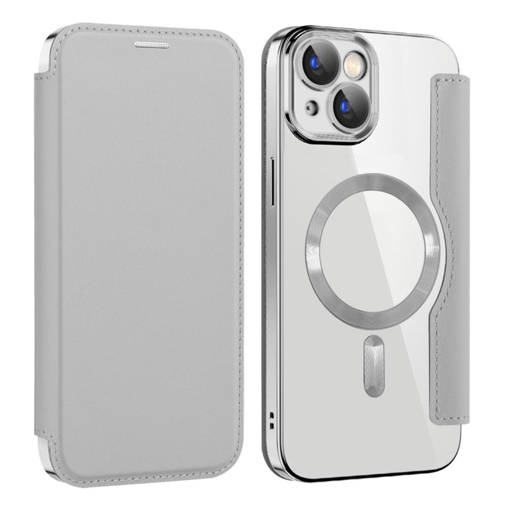 AMORUS iPhone 15 Plus fodral med MagSafe - grå