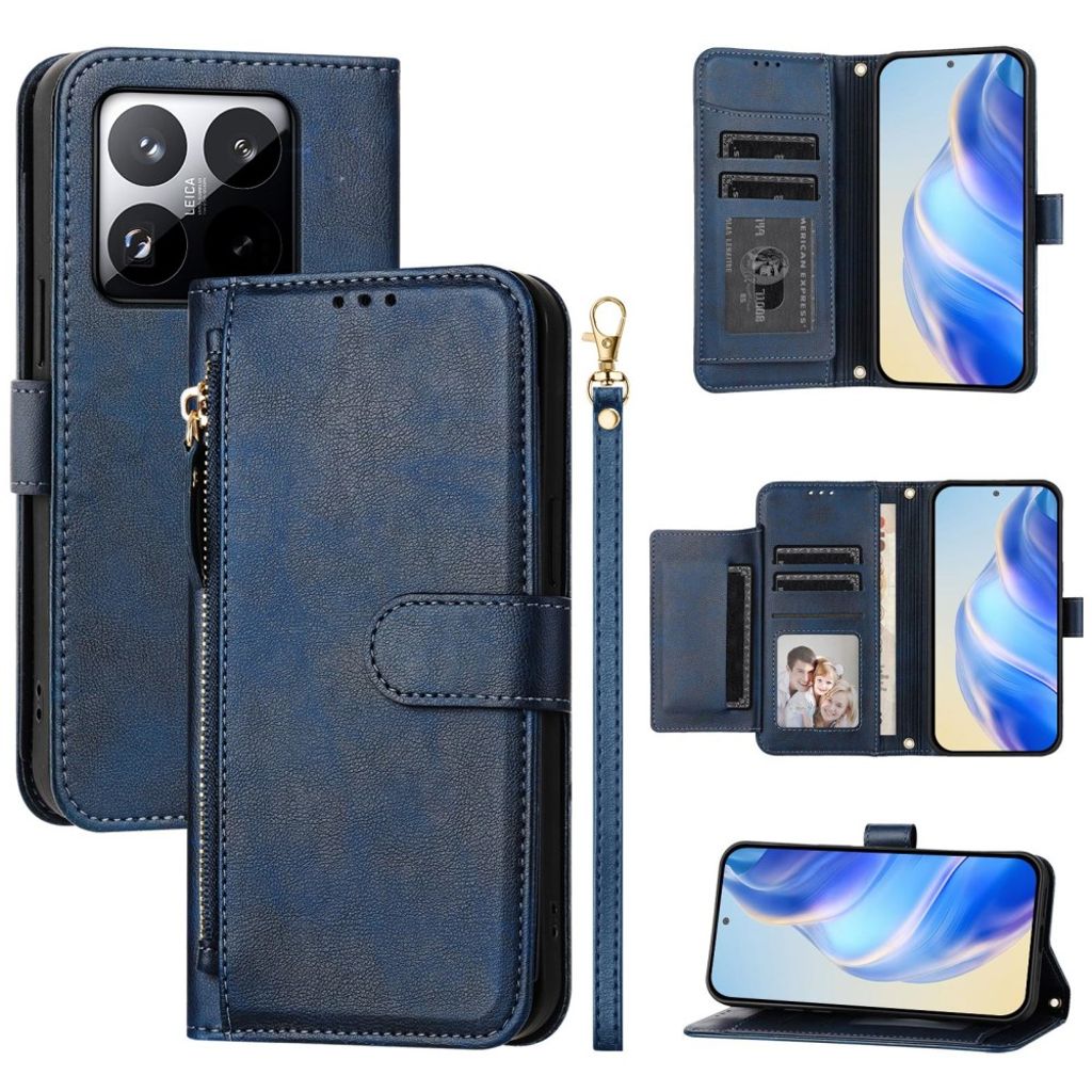 Xiaomi 15T fodral with kortfack – blå