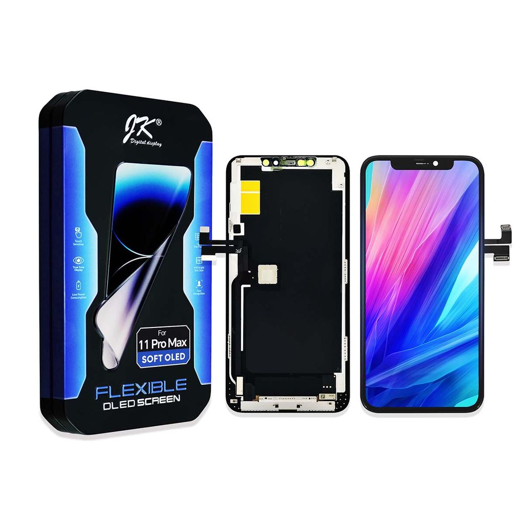 IPhone 11 Pro Max Soft OLED skärm Assembly – JK Premium