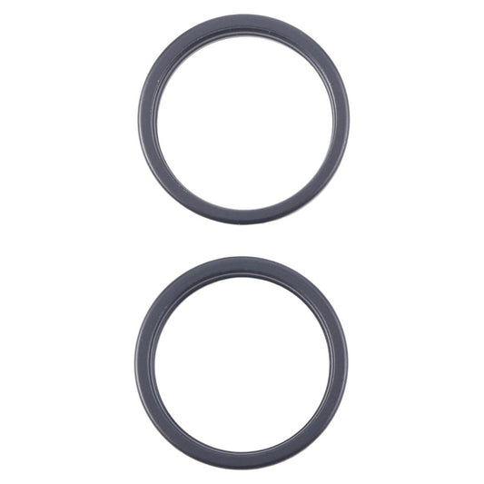 iPhone 16 Back camera lens outer protector hoop ring, 2-pack - Black