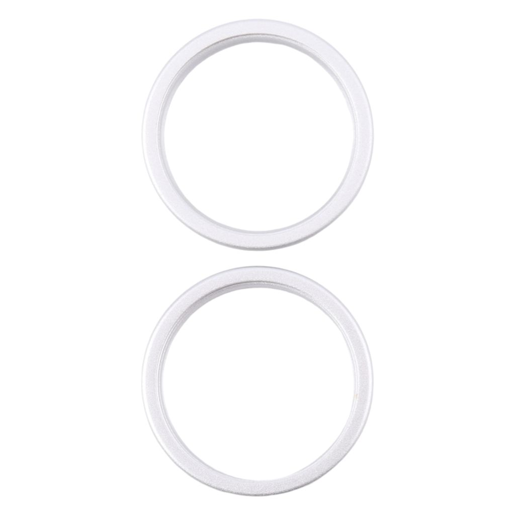 IPhone 16 Back kameralins outer protector hoop ring, 2-pack – silver