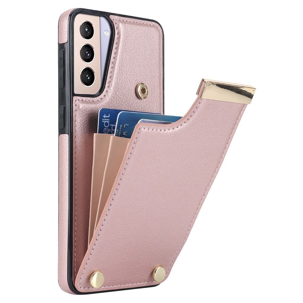 Samsung Galaxy S21 Plus 5G Case with card holder - Rose Gold