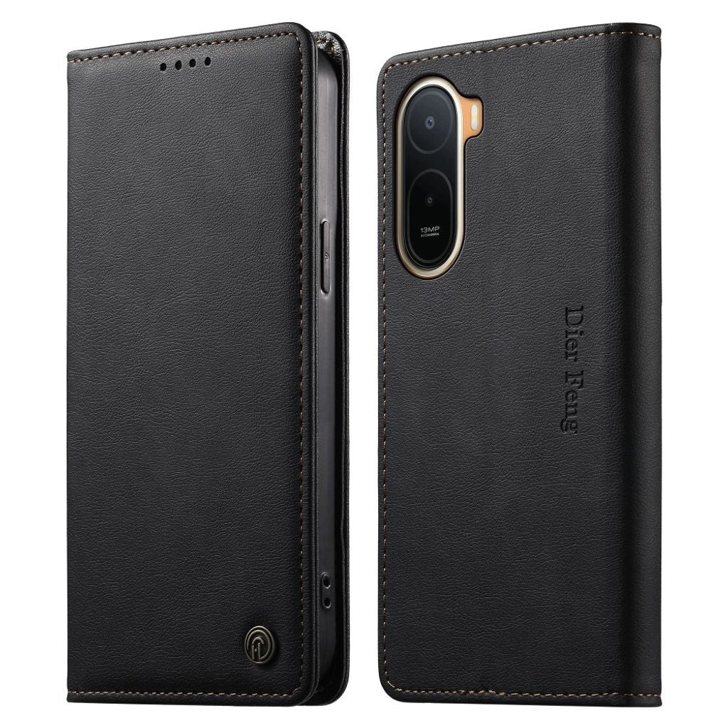 DIERFENG Xiaomi Redmi A7 Pro plånboksfodral RFID Blocking – svart