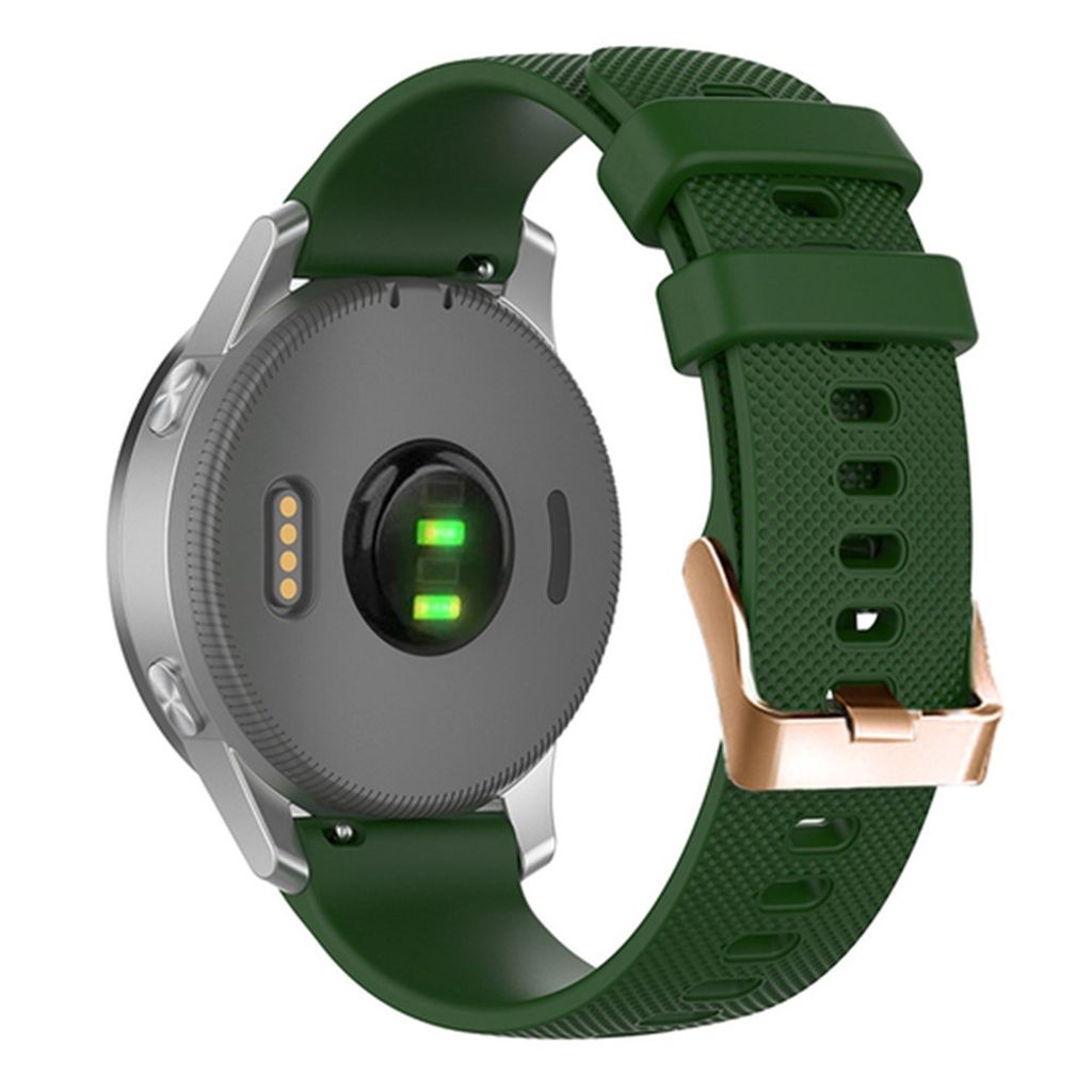 Garmin Forerunner 265S Watch Strap in Silicone, 18mm - Green