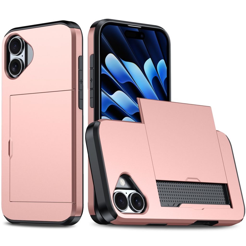 iPhone 16-Cell with sliding card slot - Rose Gold