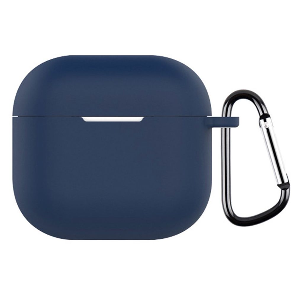 AirPods 4 silicone Case with Hook - Midnight Blue