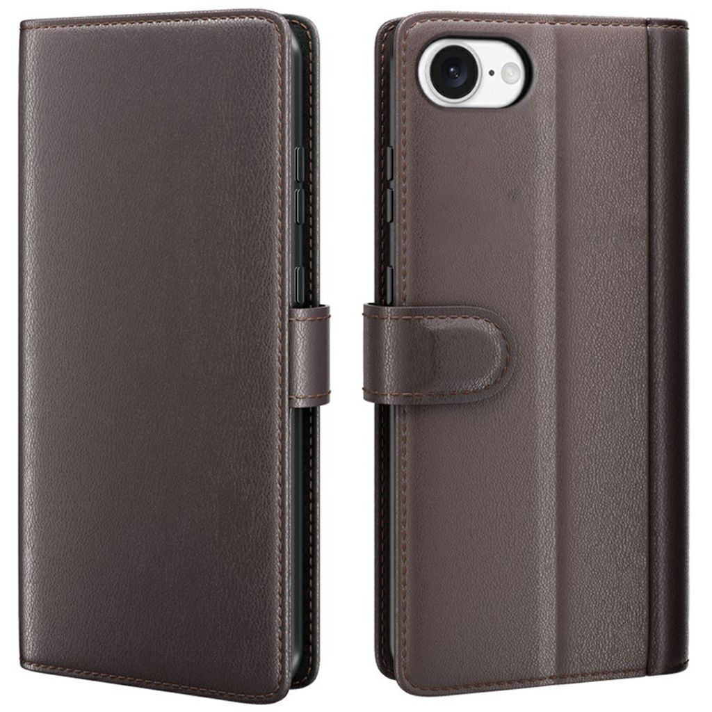 iPhone 17e/16e Leather Fodral  - Gray