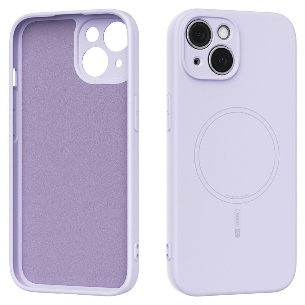 ABEEL iPhone 13 skal MagSafe Liquid Silicone – lila