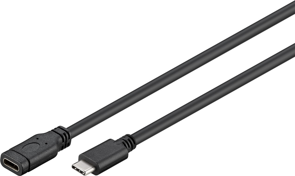 Goobay Active USB-C 3.1 Cable, male - female, 1m - Black