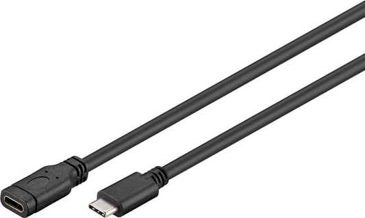 Goobay Active USB-C 3.1 Cable, male - female, 1m - Black