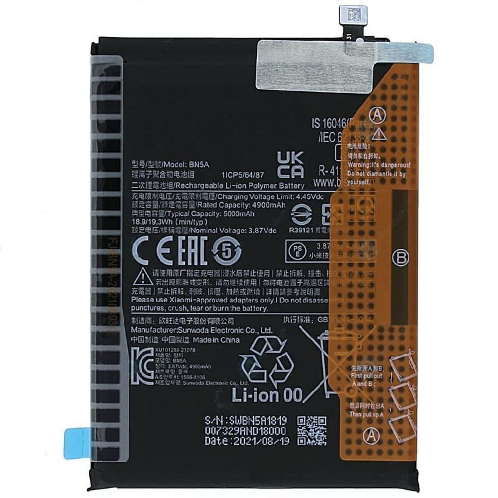 Xiaomi redmi note 10 pro batteri