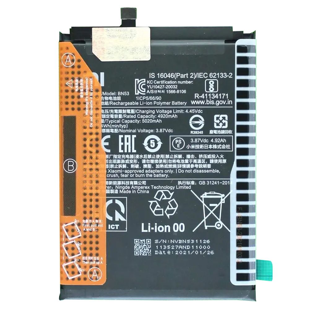 Xiaomi Redmi Note 10 Pro batteri
