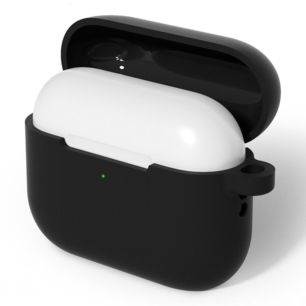 Apple AirPods Pro 3 Silicone Case in Silicone with Carabiner - Black
