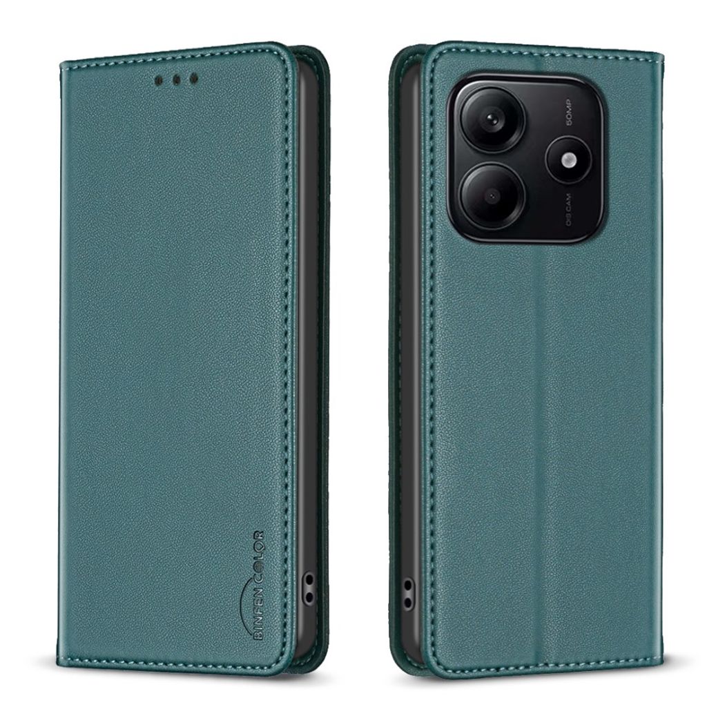 BINFEN COLOR Xiaomi Redmi Note 14 5G plånboksfodral – grön
