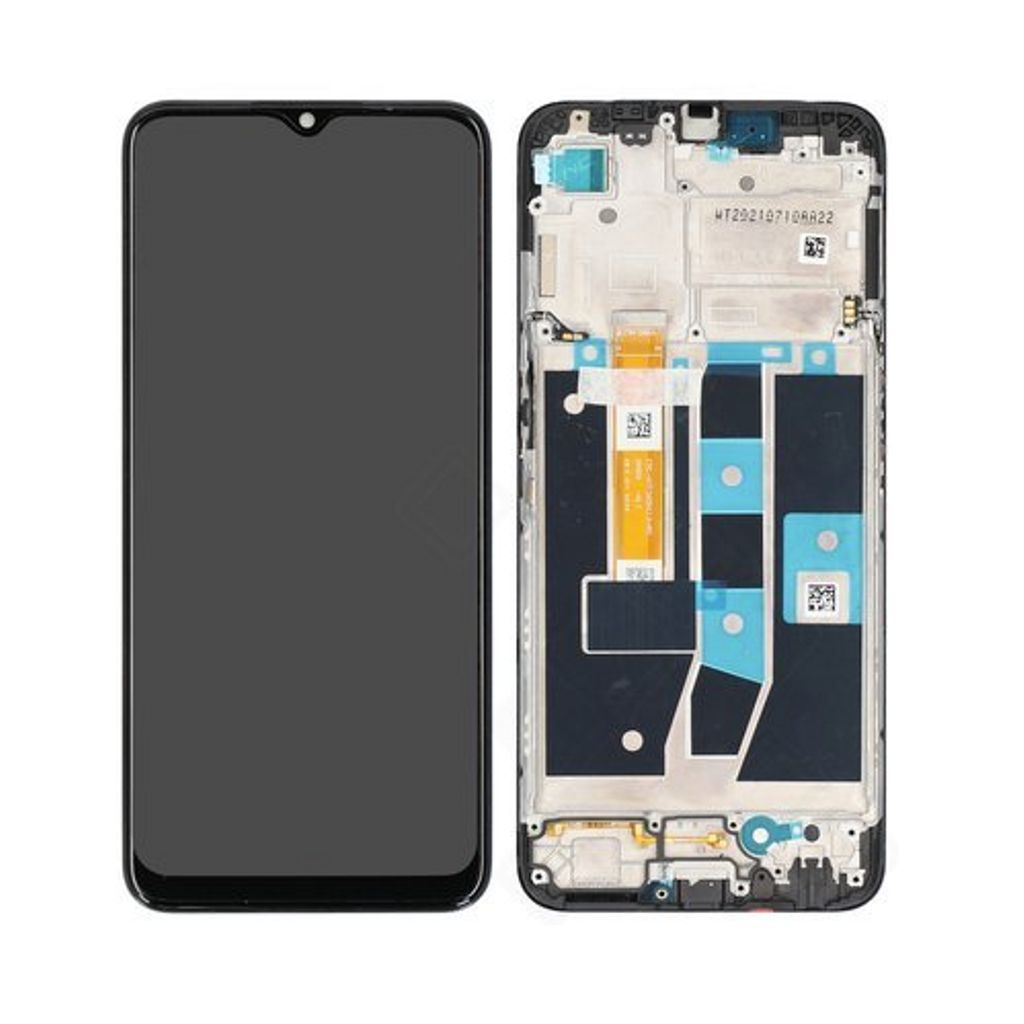 Oppo A16s / A16 LCD-display – svart