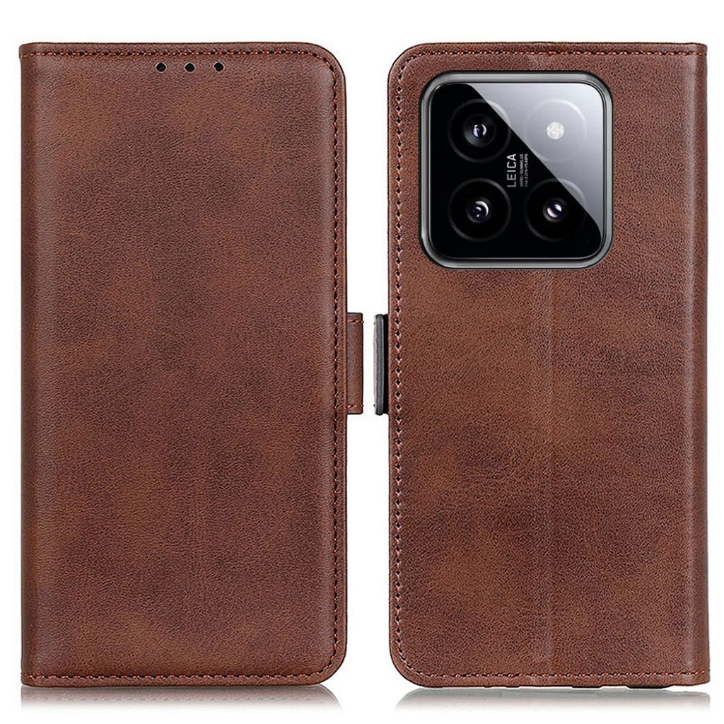 Xiaomi 14 Pro plånboksfodral – brun
