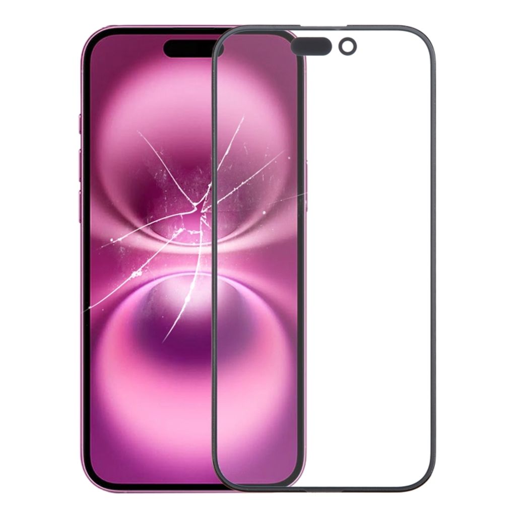 IPhone 16 Plus skärm outer glass with clear tejp/packning