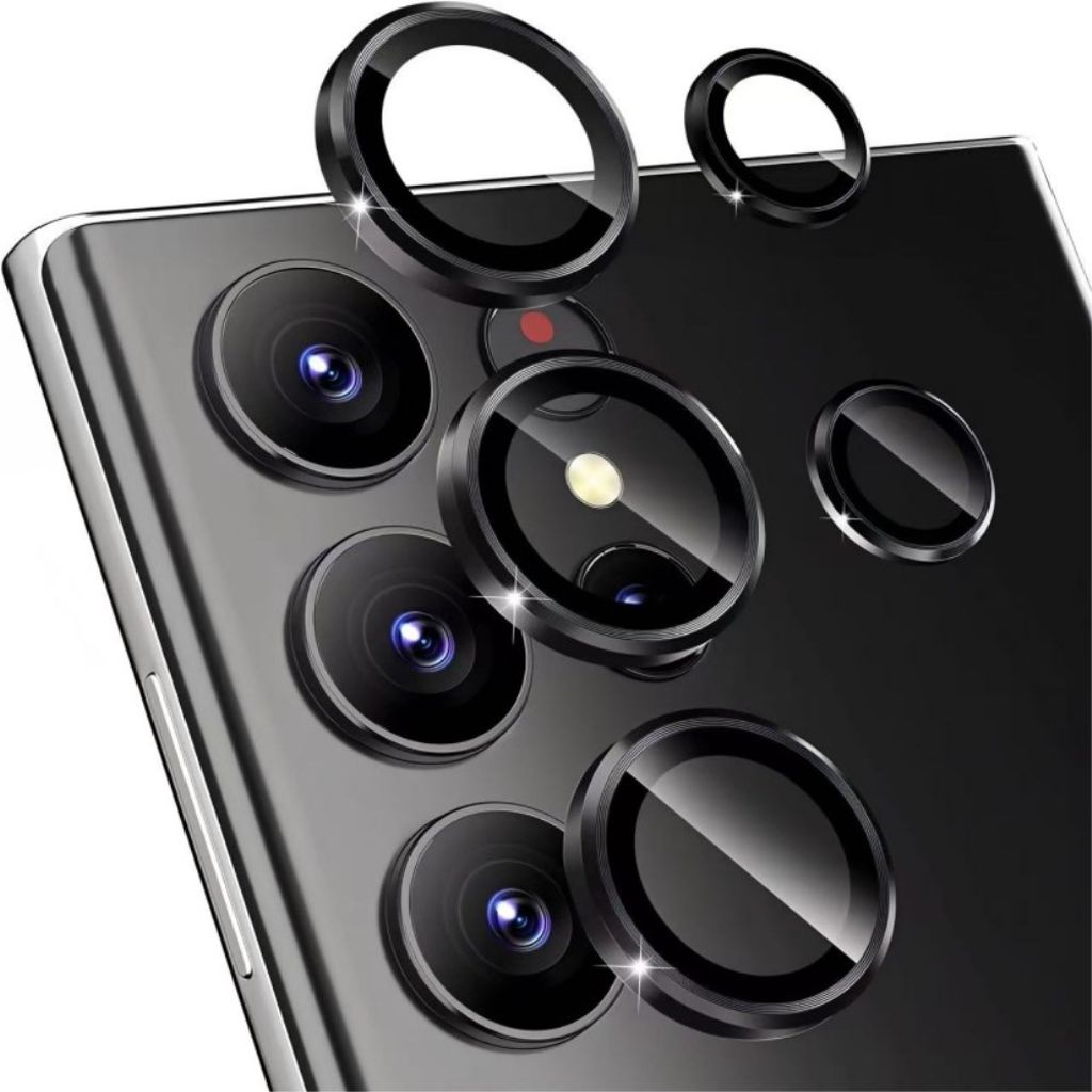 Samsung Galaxy S26 Ultra Camera Lens Protector härdat glas – svart
