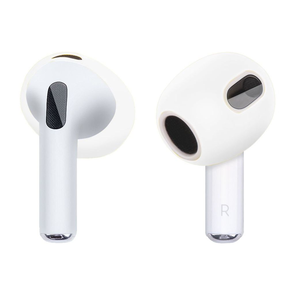 Apple AirPods 3 Silicone Earphone Cover - Transparent White